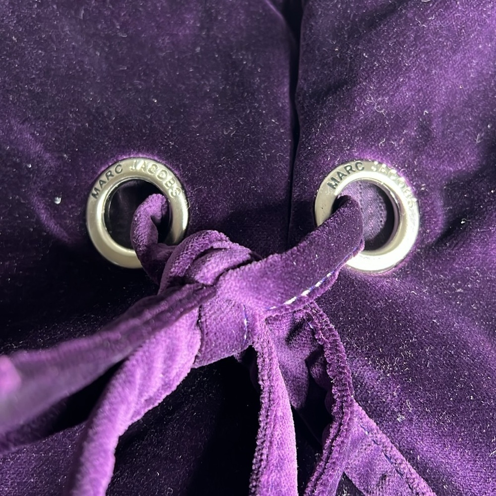 Marc Jacobs Purple Velvet Tote Bag - New - Picture 4 of 7